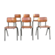 Ensemble de 6 chaises vintage Marko Hollande