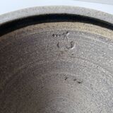 Magnificent blue ceramic flowerpot vase signed (pictogram with identification)
