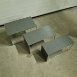 Ensemble de 3 tables gigognes post-modernes, Pays-Bas 1970s