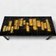 Table basse moderniste en céramique, C. de Savigny, France, 1960s