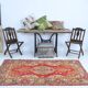Tapis 4x7 pour Chambre à Coucher Tapis Vintage Antique Oriental Rouge, 122x214Cm