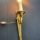 Pair of bronze wall sconces in Empire style