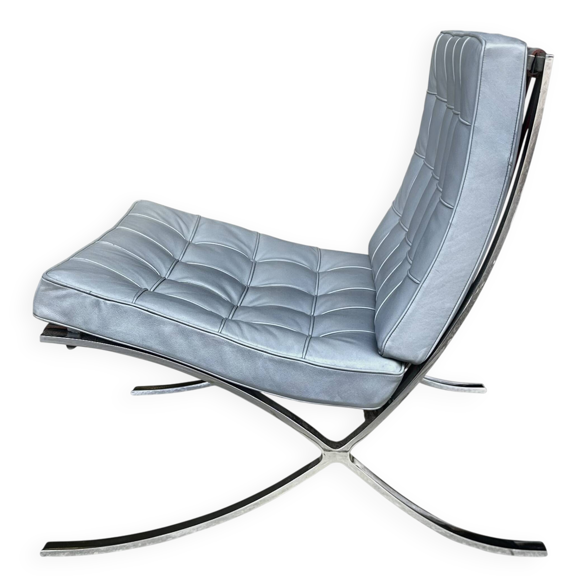 Barcelona lounge chair MR90 by Mies van der Rohe for Knoll 1980s