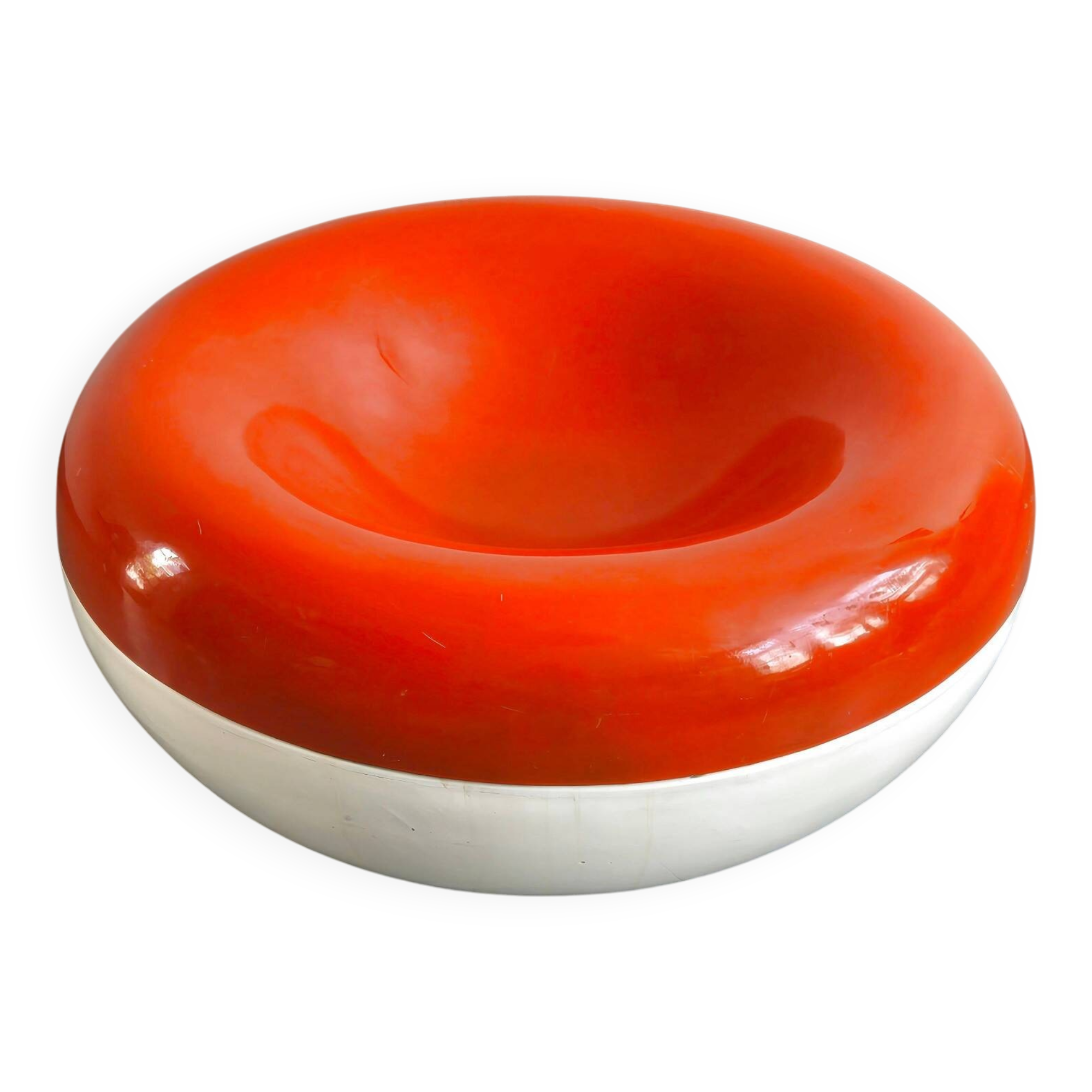 Vintage rocking chair 1960 Charles Zublena Les Plastiques de Bourgogne 60s