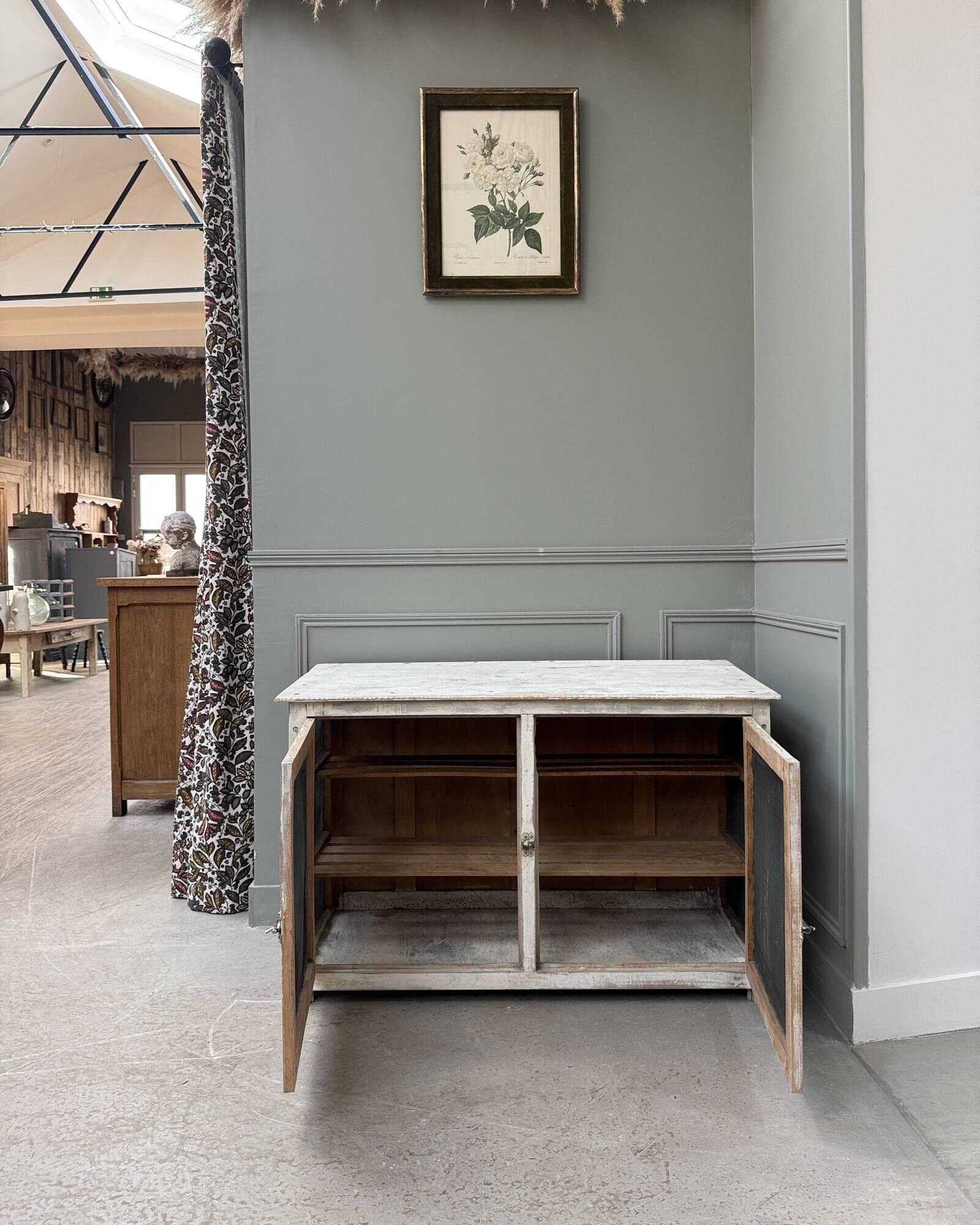 Patinated (renovated) pantry.