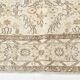 Tapis turc vintage à motifs floraux beige et brun