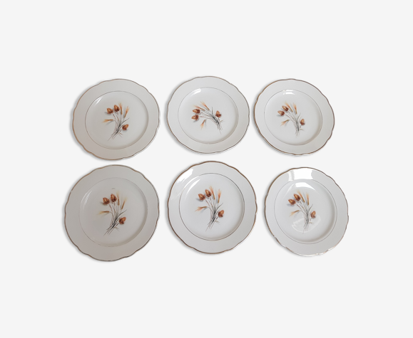 Assiettes dessert porcelaine
