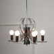 Vintage chrome swan shaped chandelier, 70