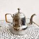 Plated art deco teapot jug, Christofle, France, 1940s.