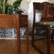 Wooden planter and caning