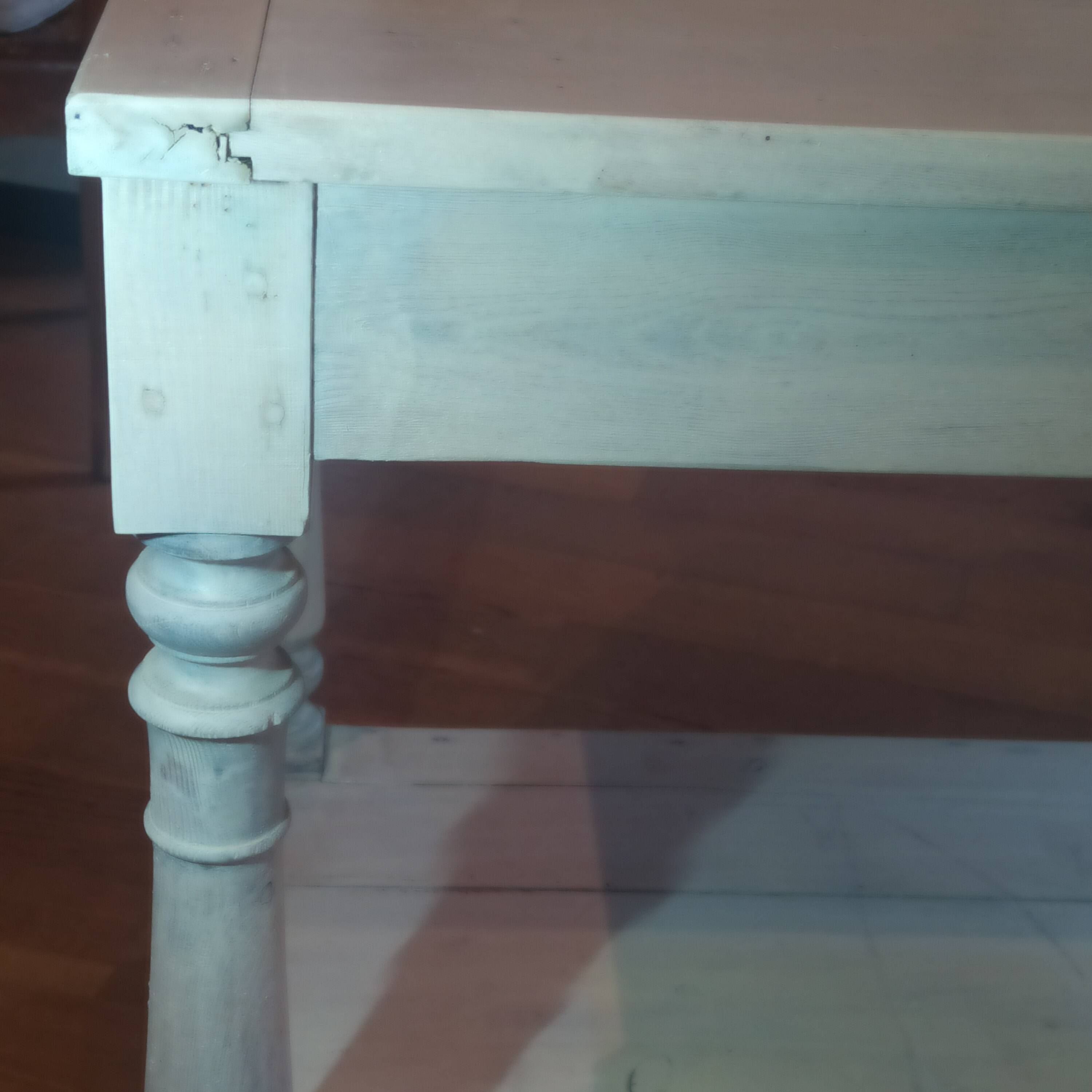 table de drapier 19ème peinte