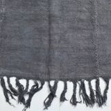 5x7 Shades Of Gray Vintage Kilim Rug, 156x231Cm