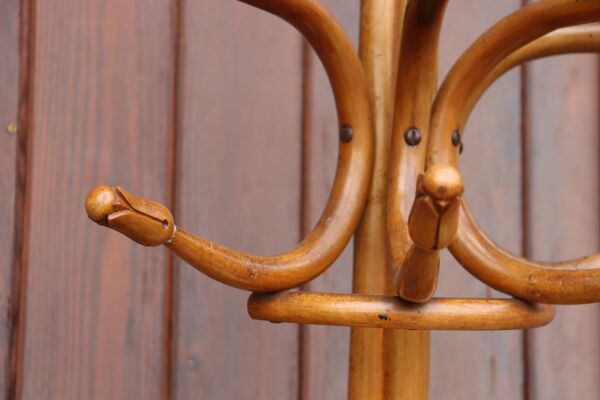 Portemanteau perroquet mural en demi style Thonet, 1900