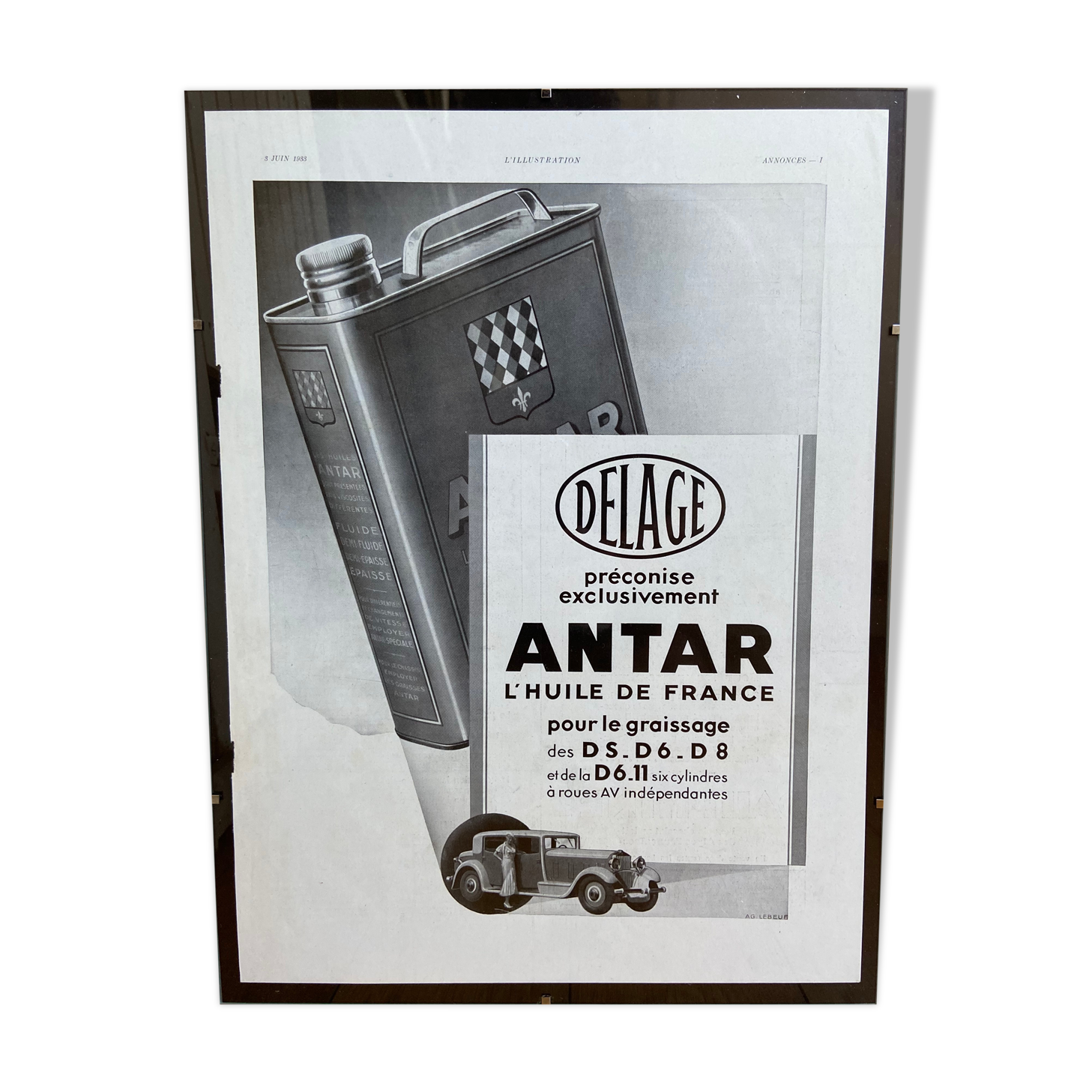 Delage advertising poster June 3, 1933