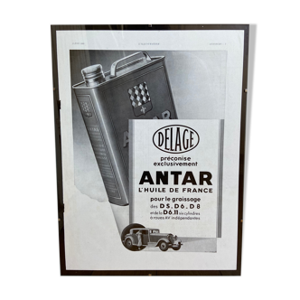 Delage advertising poster June 3, 1933