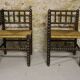 Pair of mulched chairs