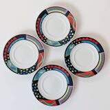 Memphis-style porcelain coffee service, Burg Lindau, 1980s