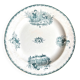 Plat rond en terre de fer verte