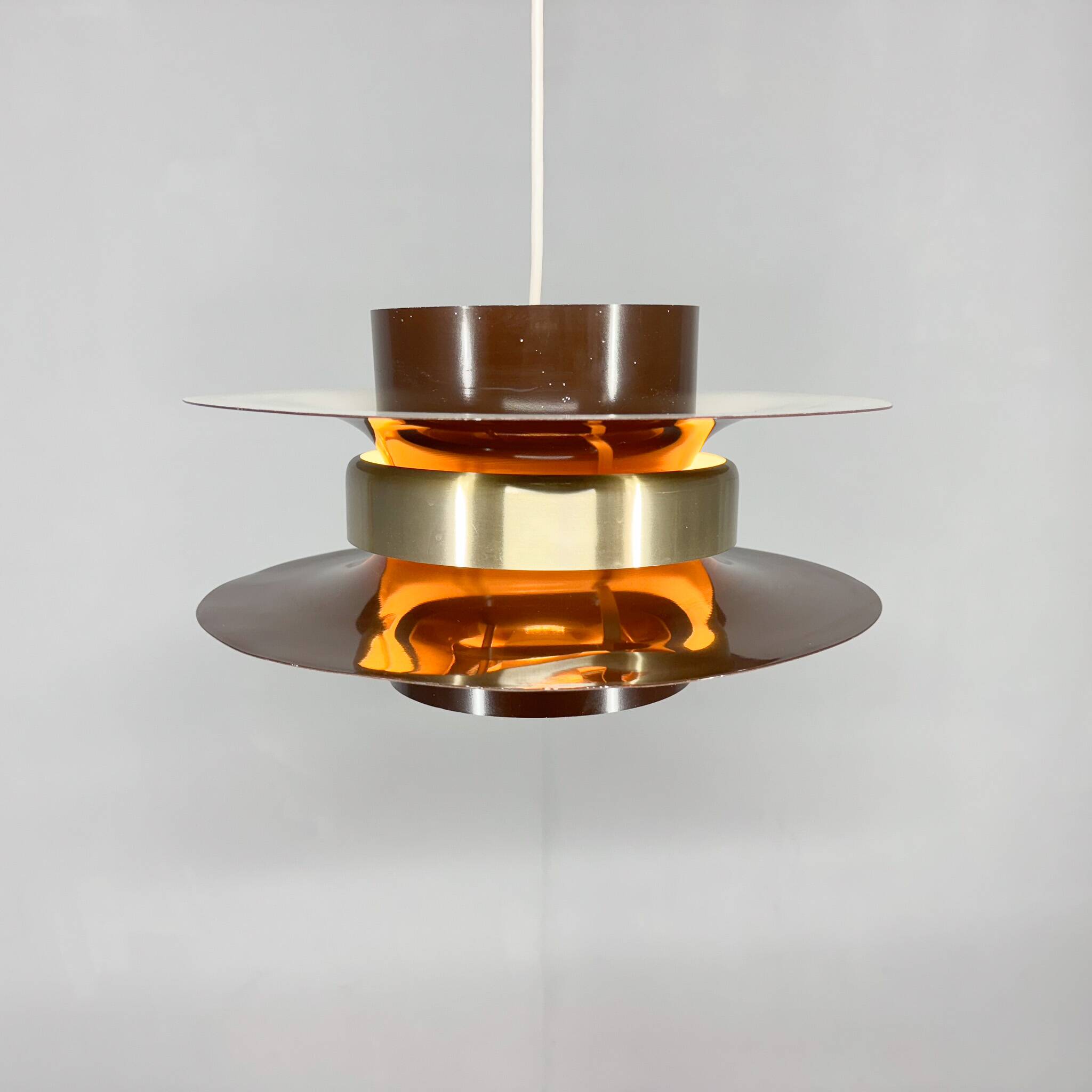 1970s Metal Space Age Pendant Light, Germany