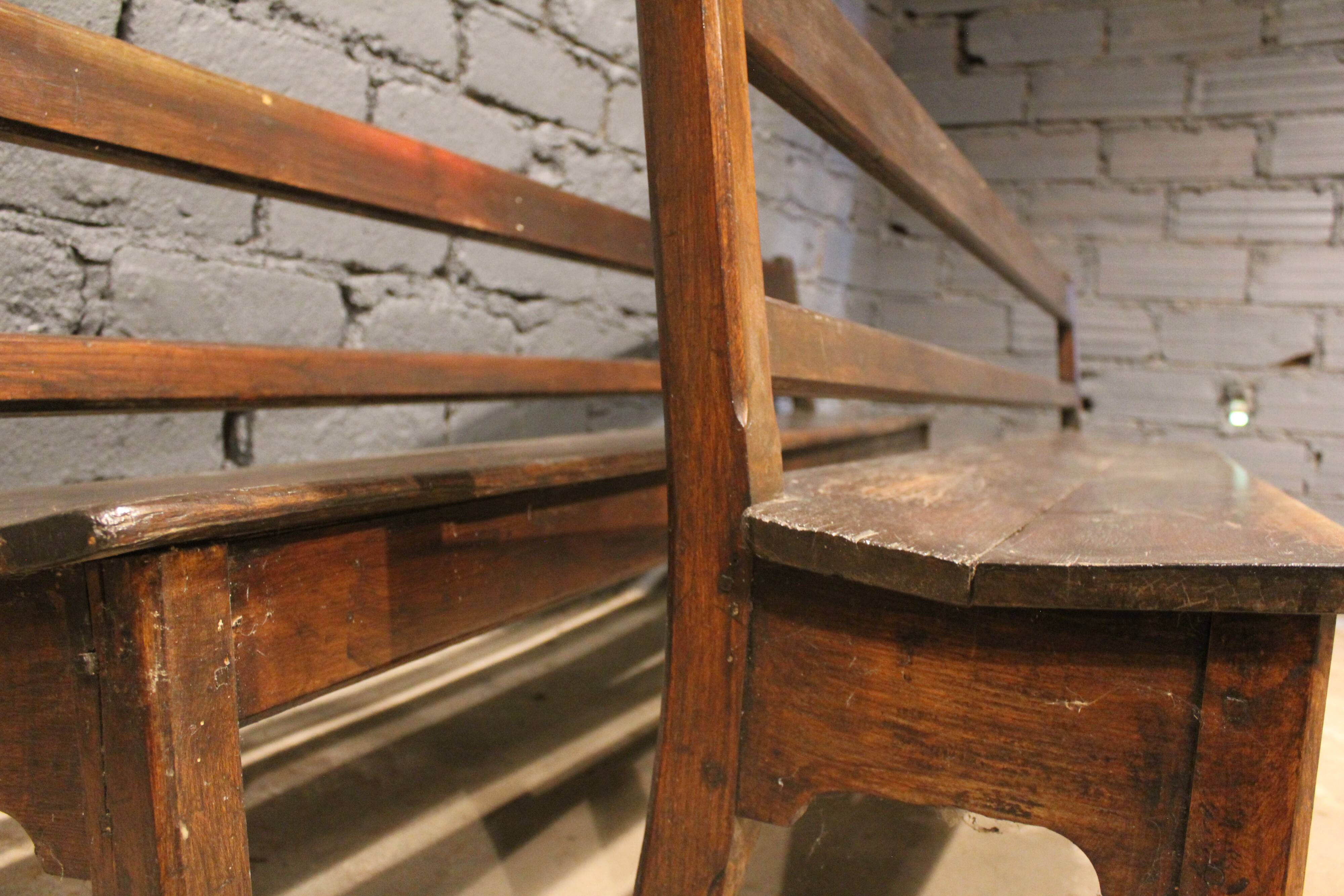 Pair of monastery benches