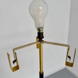 Old metal and persplex floor lamp, French design, vintage 60s