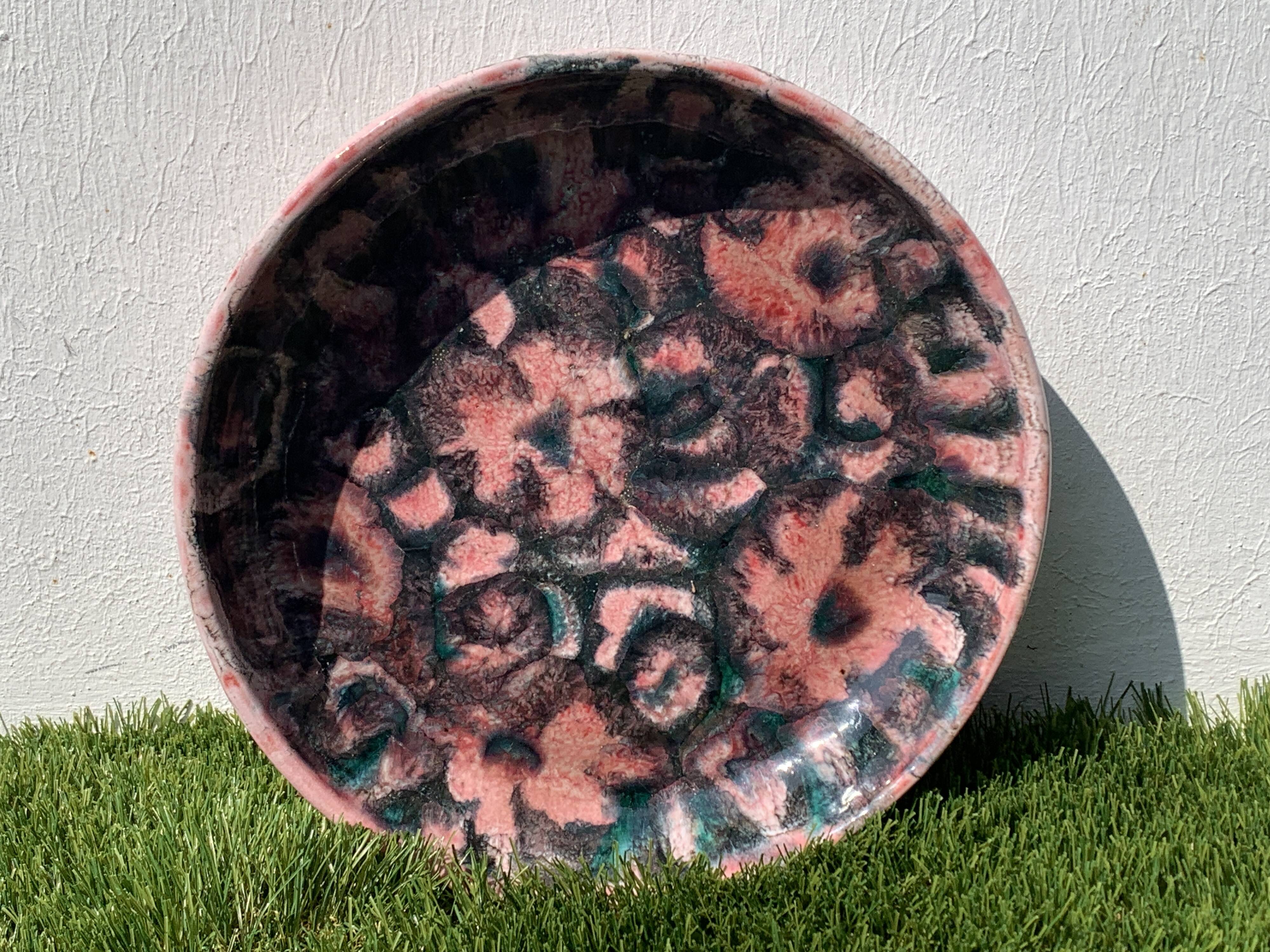 Cup or tidy ceramic signed Cazaux Biarritz
