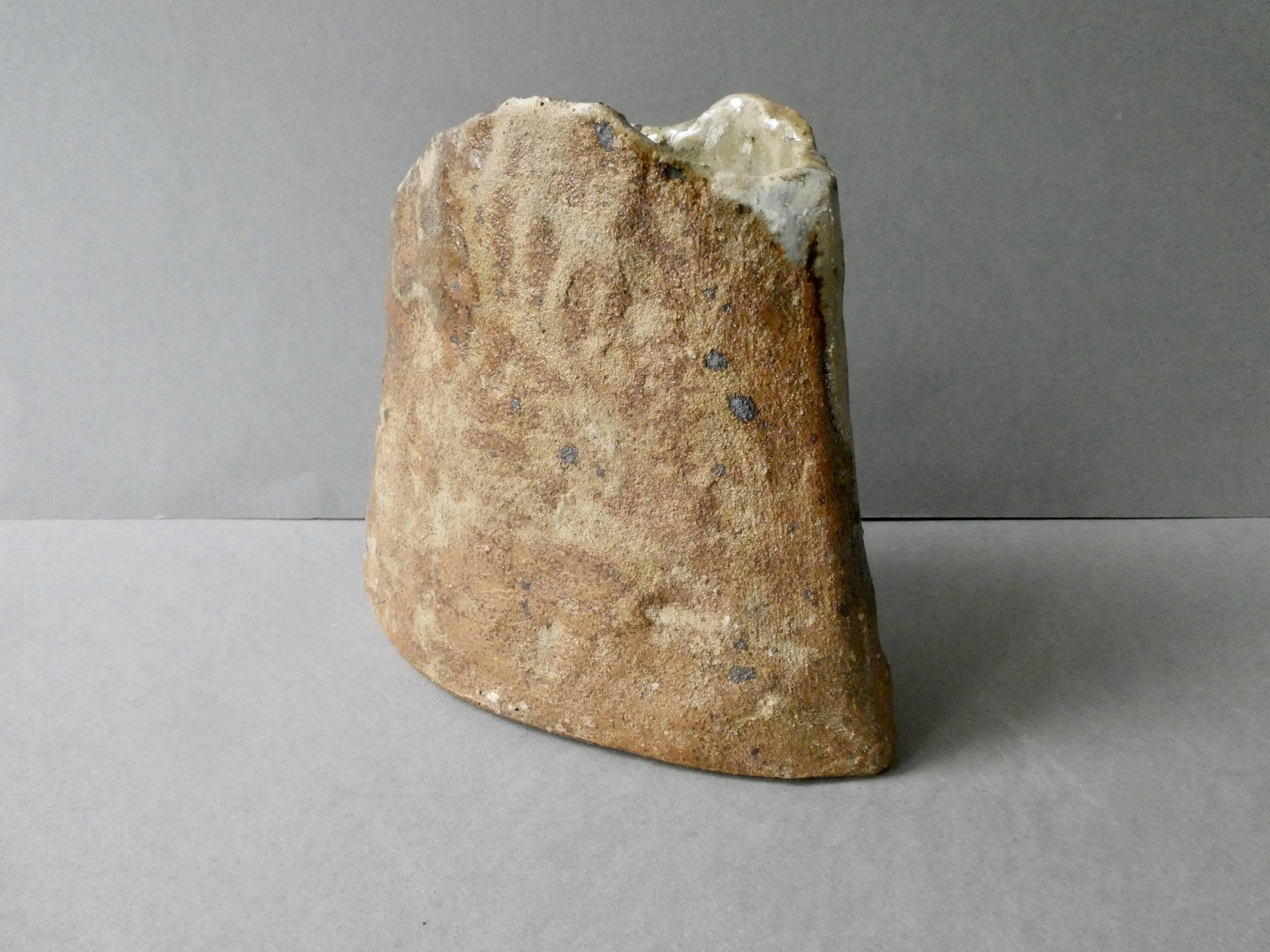 Sandstone vase by Claude Gaget, la Borne, 70s