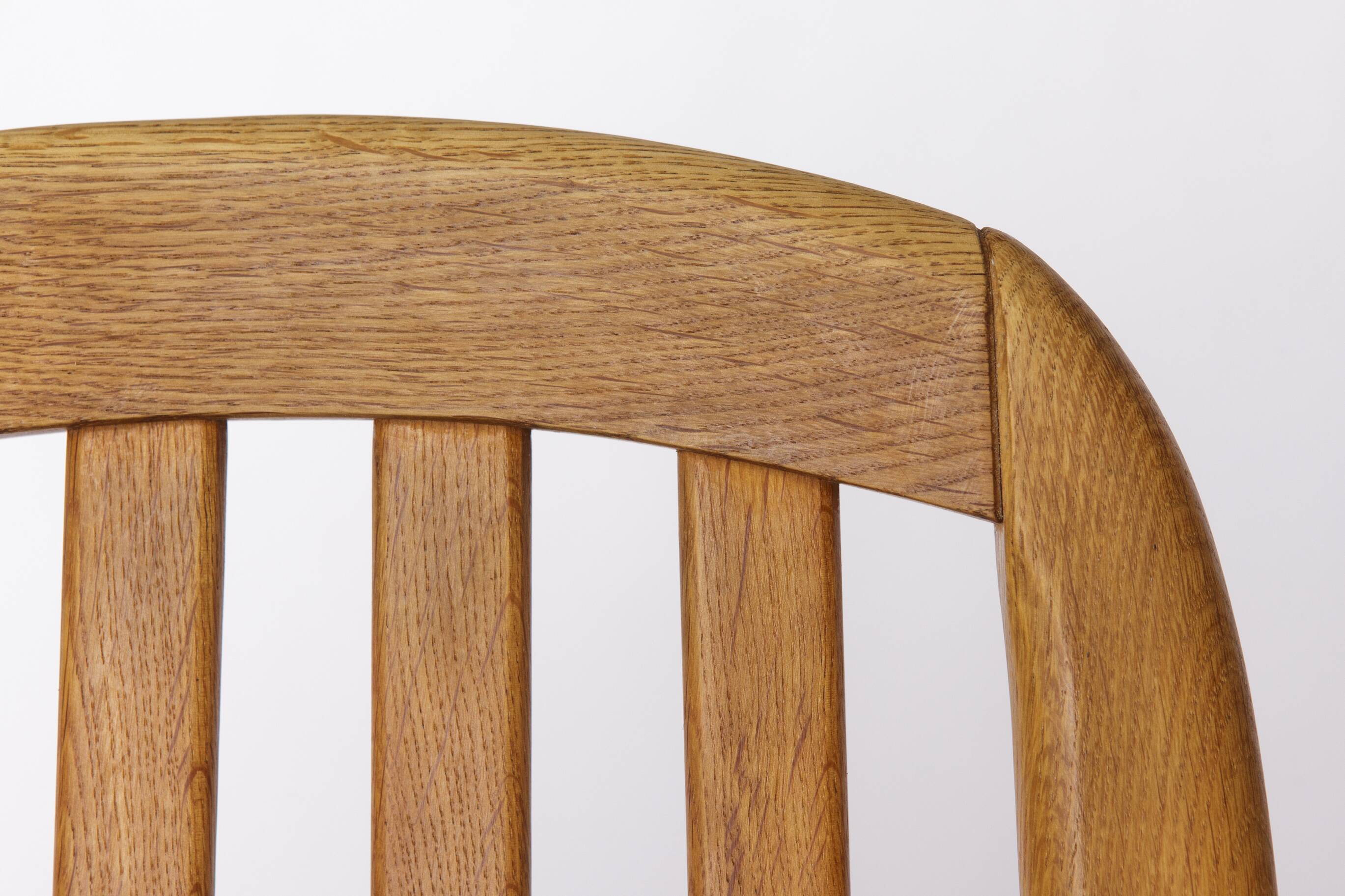 4 Vintage Dyrlund Armchairs in Oak, 1970s | Danish Mid-Century Modern