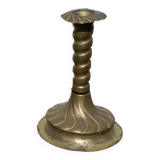 Berber twisted brass candle holder