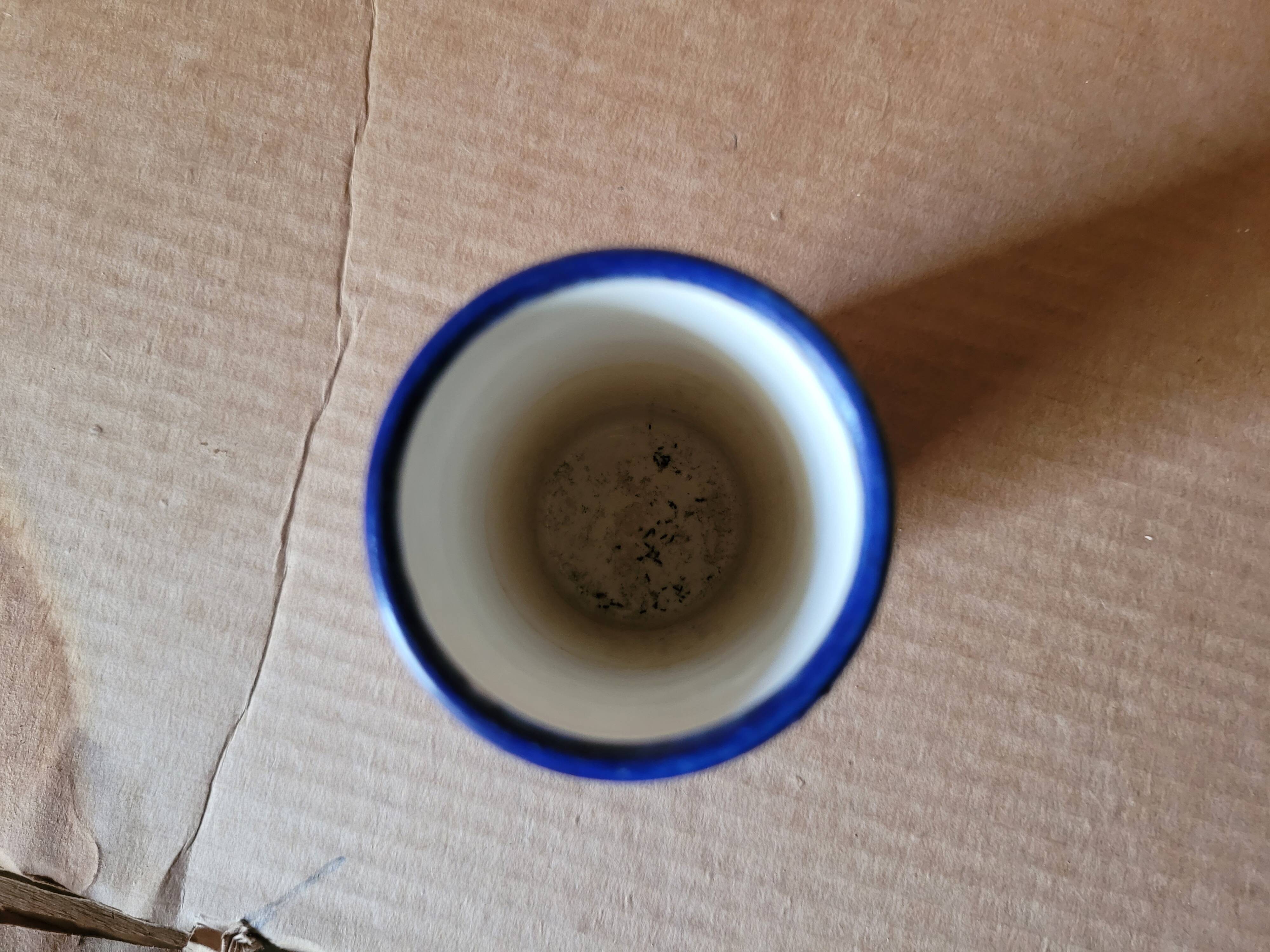 Longwy enamel roller vase