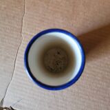 Longwy enamel roller vase