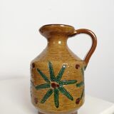 Ceramic vase, mustard