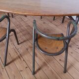 Ensemble table et chaises Mullca enfants par Jacques Hitier