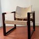 Safari armchair by Karin Mobring for IKEA 1970s in wood and canvas