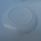 Turquoise ceramic oyster plate signed Niderviller model moss 1950 1960