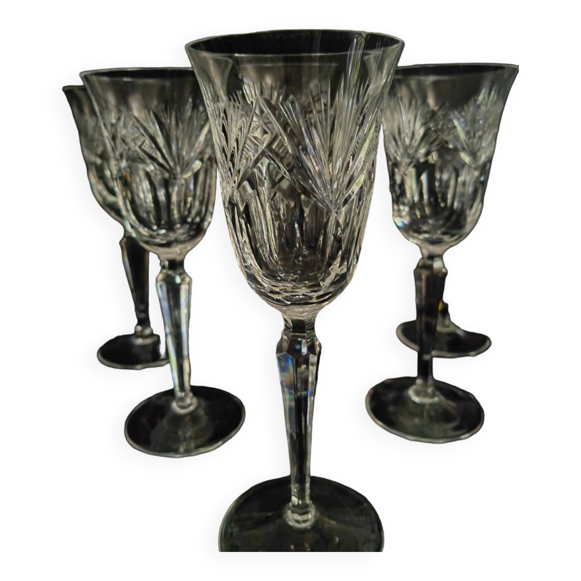 Cut Champagne flutes