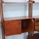 Mid century Italian design teak bookcase 1950s