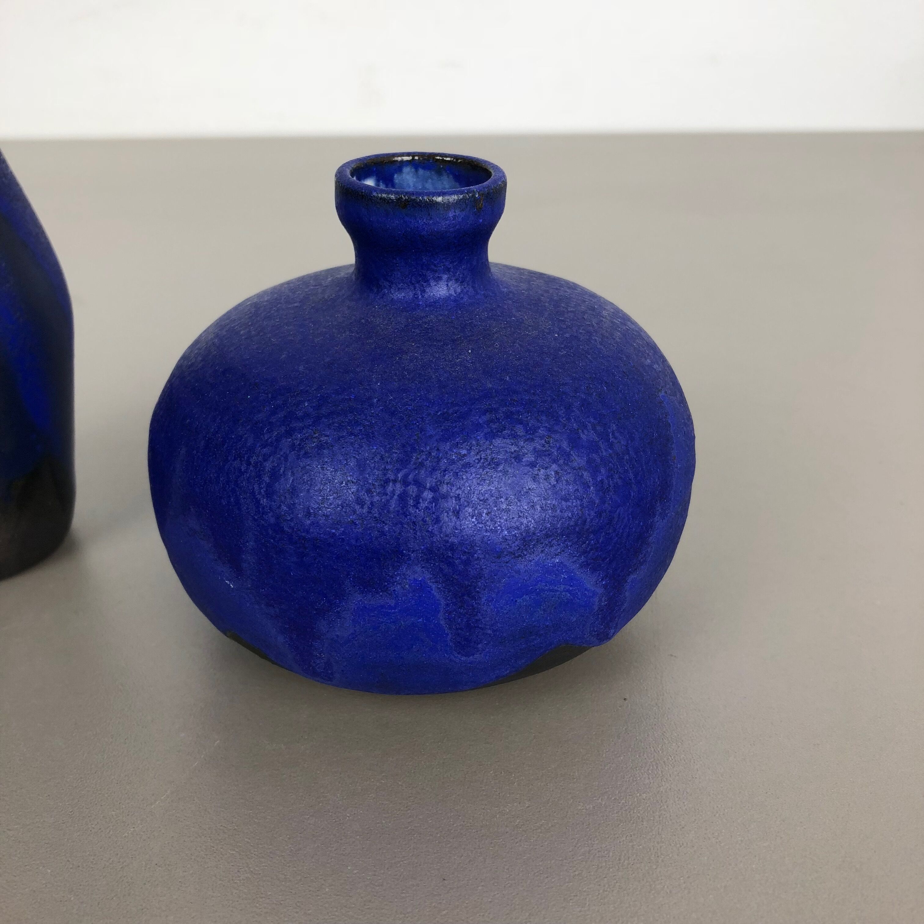 Set of 3 ceramic studio pottery vase by Gerhard Liebenthron, Germany, 1960s
