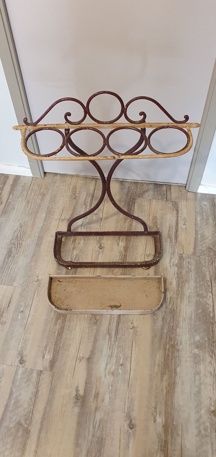 Wrought iron umbrella stand