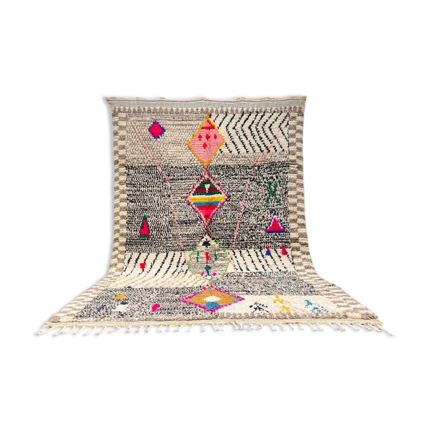 Traditional Moroccan rug, pure wool, 3x2 m.