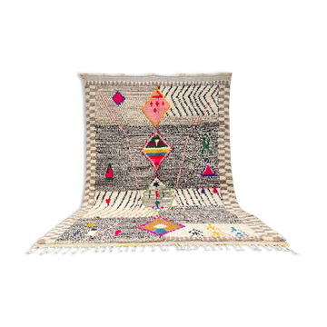 Tapis marocain traditionnel laine pure 3x2 m