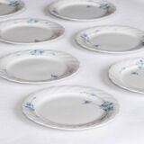 6 Bavarian porcelain plates blueberry model