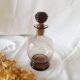 Carafe smoked amber glass bottle