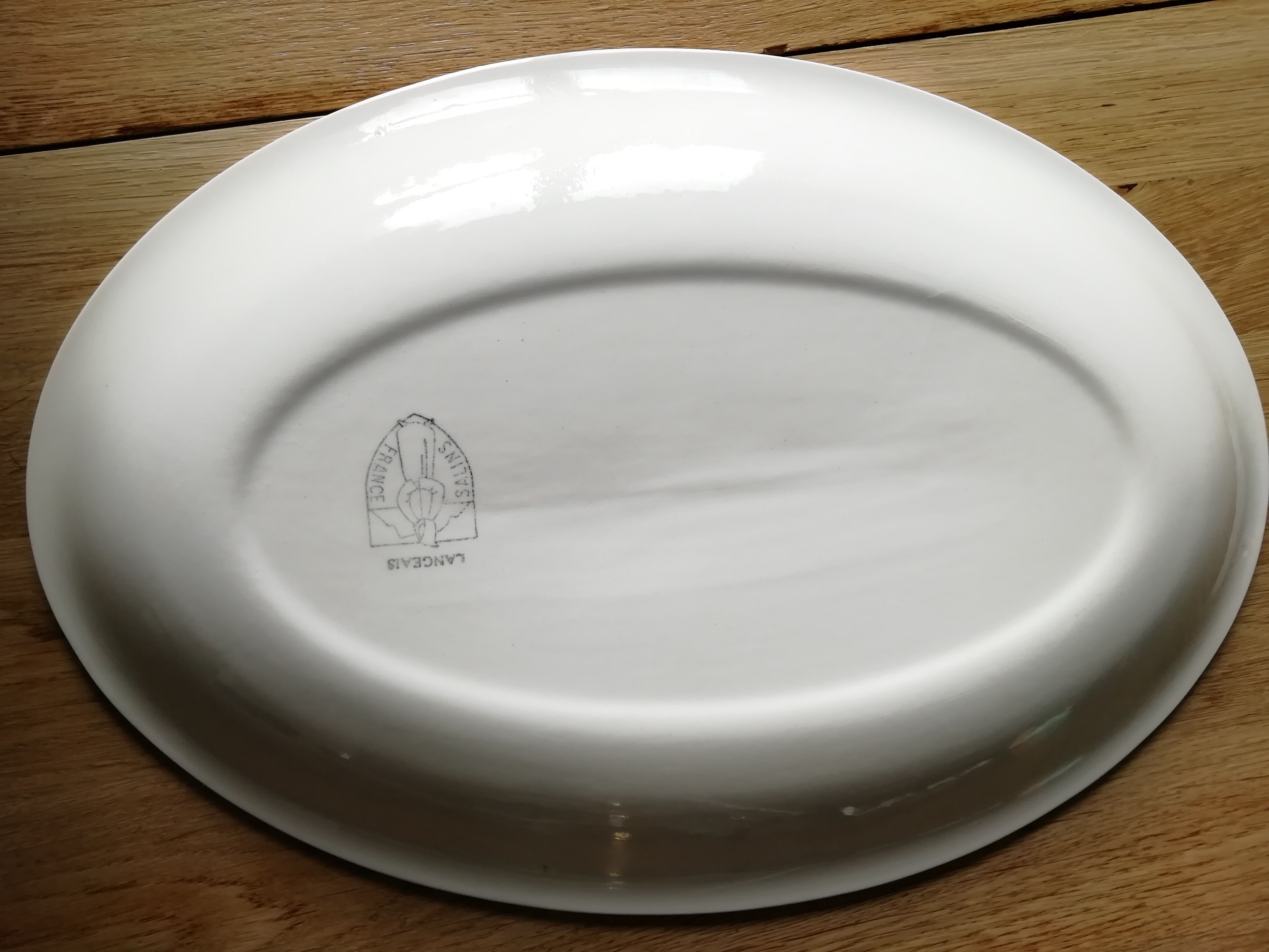 Yellow oval dish