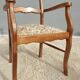 Fauteuil bridge de bureau assise tapisserie vintage 1950