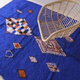 Blue Moroccan Rug - 295 x 206 cm