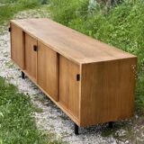 Buffet enfilade KNOLL International à 4 portes Coulissantes Design 1950