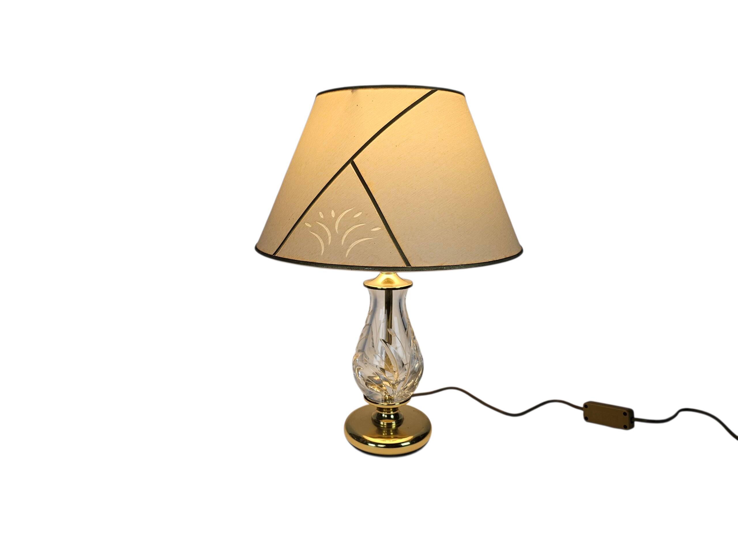 Nachtmann Leuchten design - Hollywood Regency style - crystal - table lamp