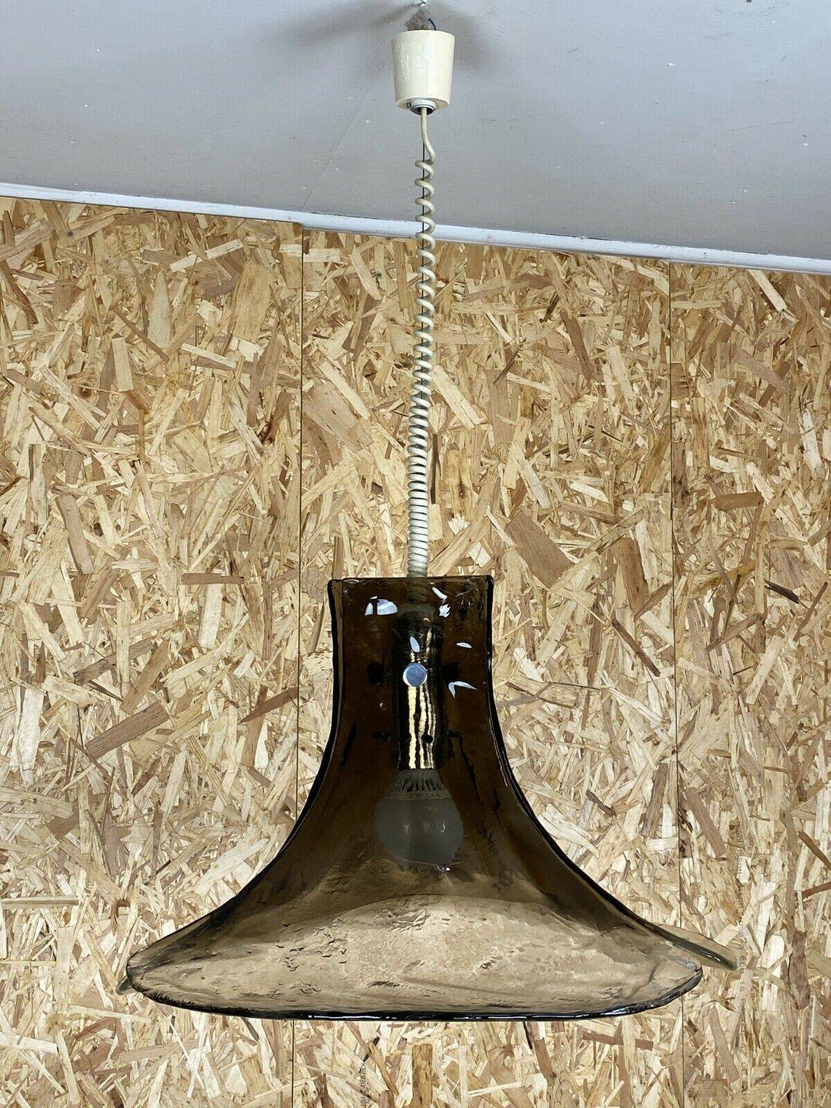 60s 70s lamp light hanging lamp Kalmar Franken KG Tulip glass 60s 70s
