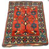 Vintage Afghan carpet 110x88cm